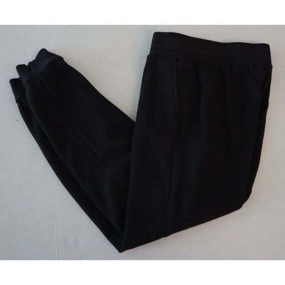 Monrow HB0390 Women Sz XS Vintage Black French Terry Snap Jogger Sweatpants - Picture 8 of 9